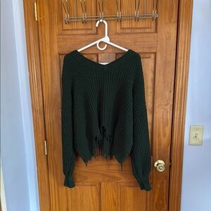 Women's Green Sweater